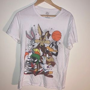 🏀🛸 SPACE JAM Michael Jordan LeBron James Looney Tunes T-Shirt Sz Medium ⛹🏿🏀